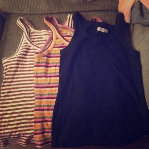 3 madewell high neck tanks